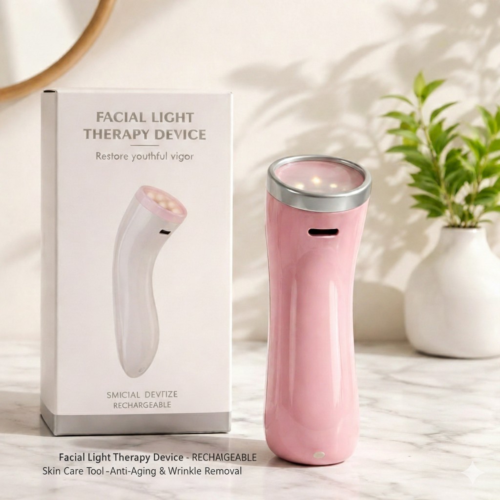 LED Facial Light Therapy Device Handheld Skin Rejuvenation Anti-Aging Acne Wand