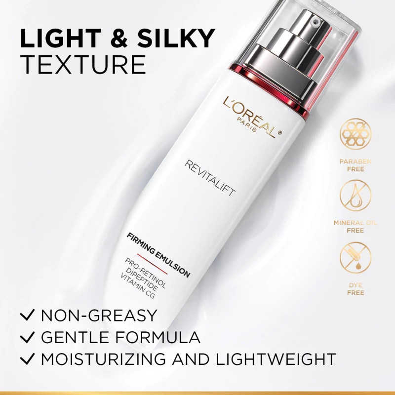 L’Oréal Paris 50ml Revitalift Advanced Anti-Wrinkle Firming Emulsion for Radiant