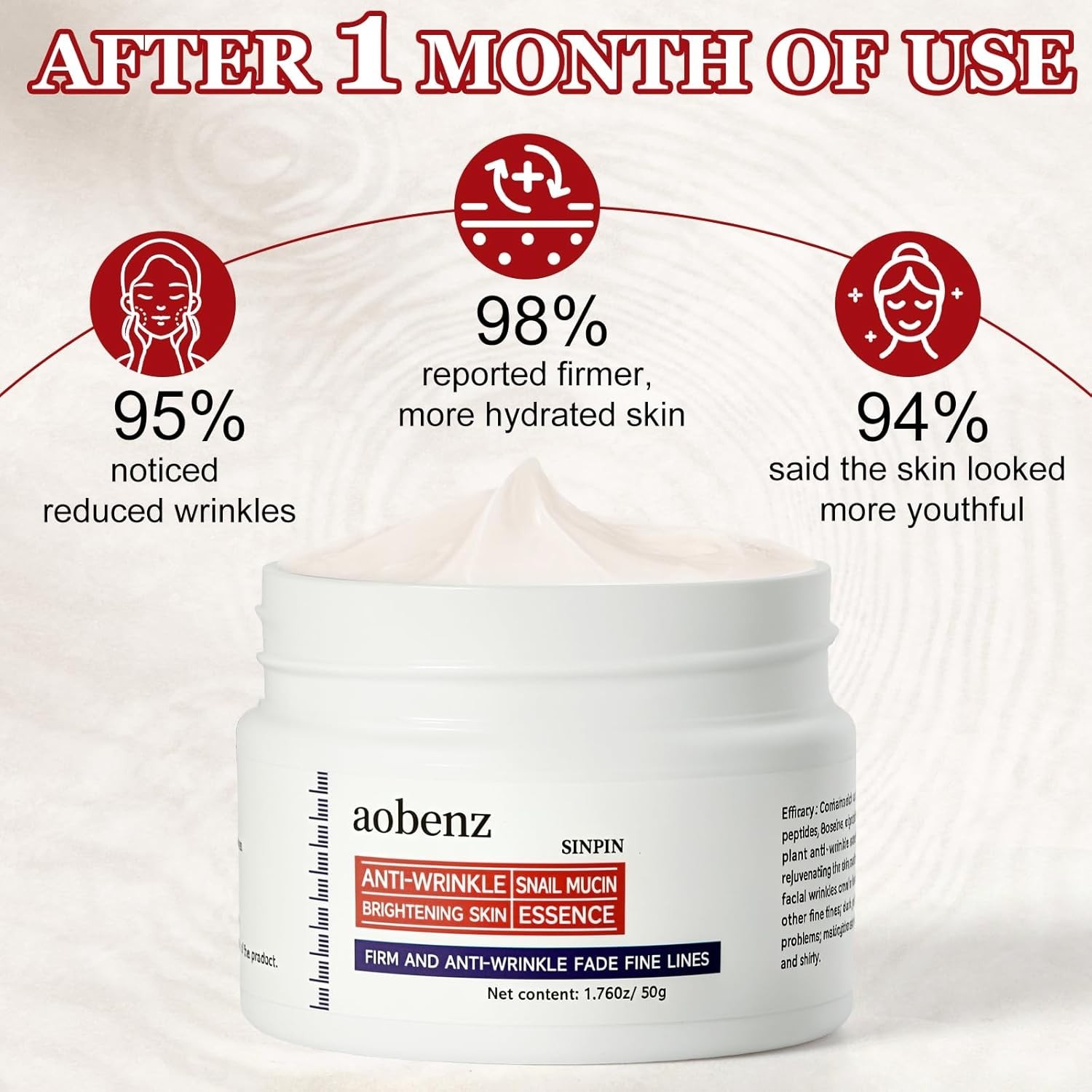 SINPIN aobenz Anti Aging Moisturizer Face Cream for Women & Men – Night Cream fo