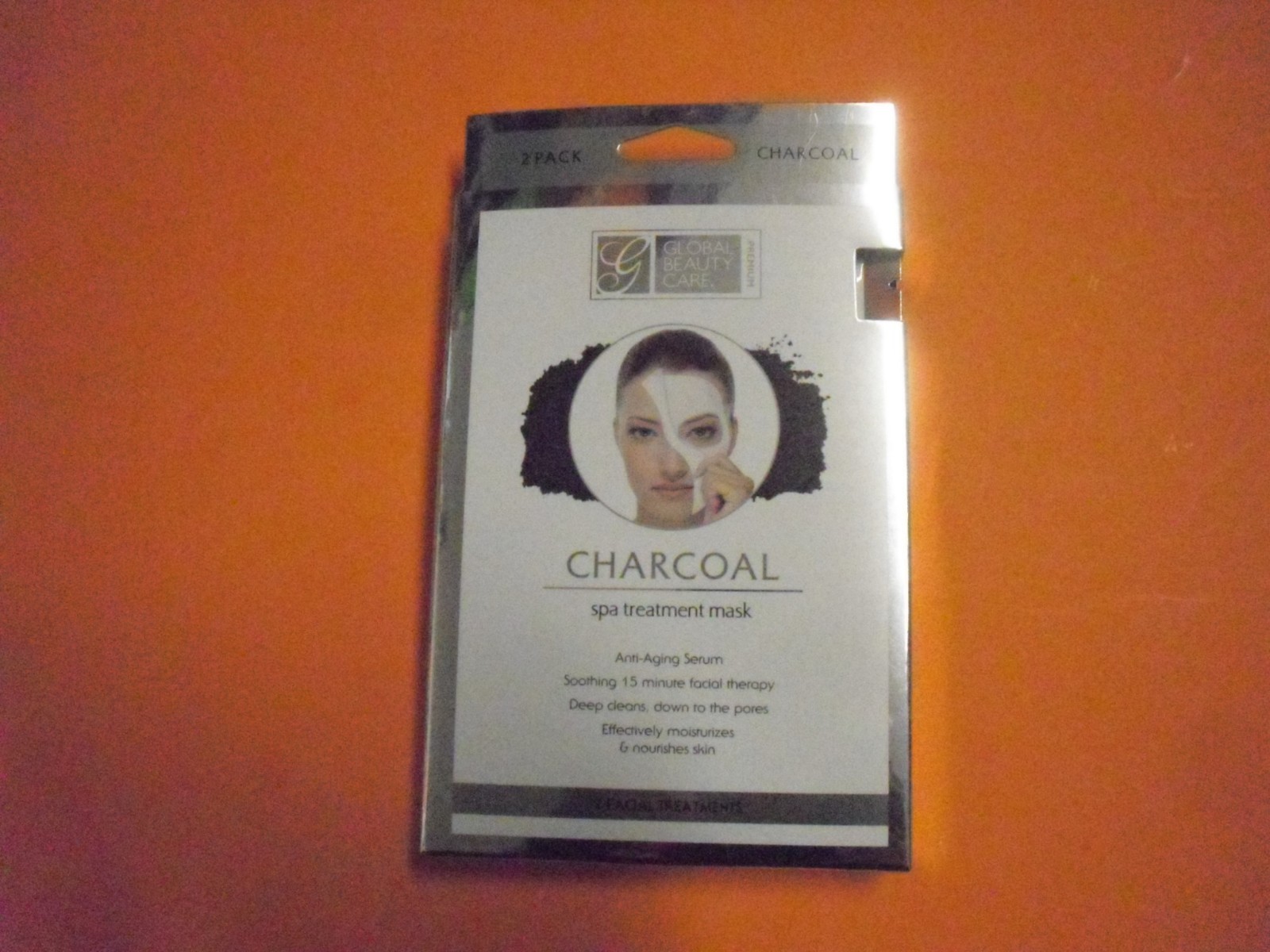 New 2 Facial Treatments Global Beauty Care Premium Charcoal Spa Masks