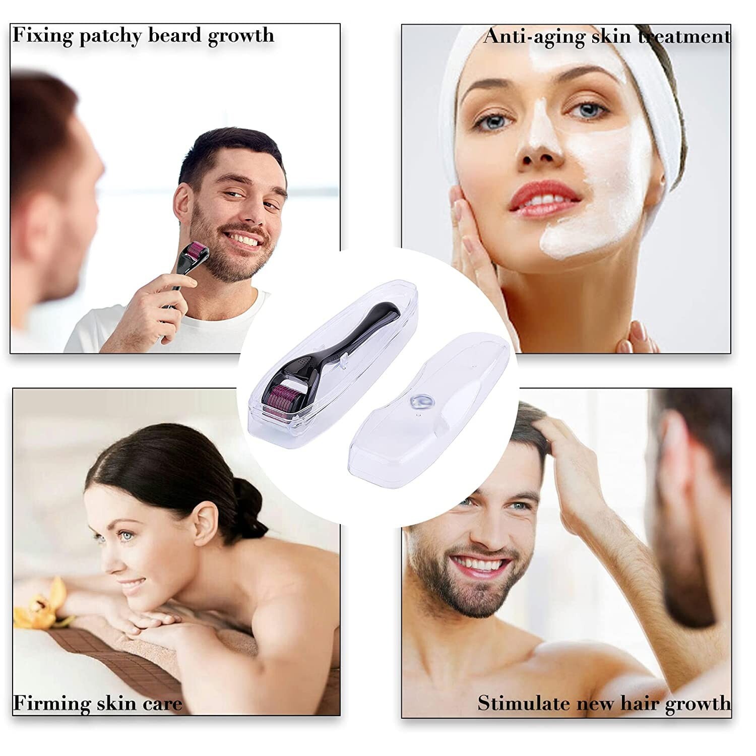 Professional Derma Roller 0.5mm Microneedle for Microneedling Face, Skin Care To