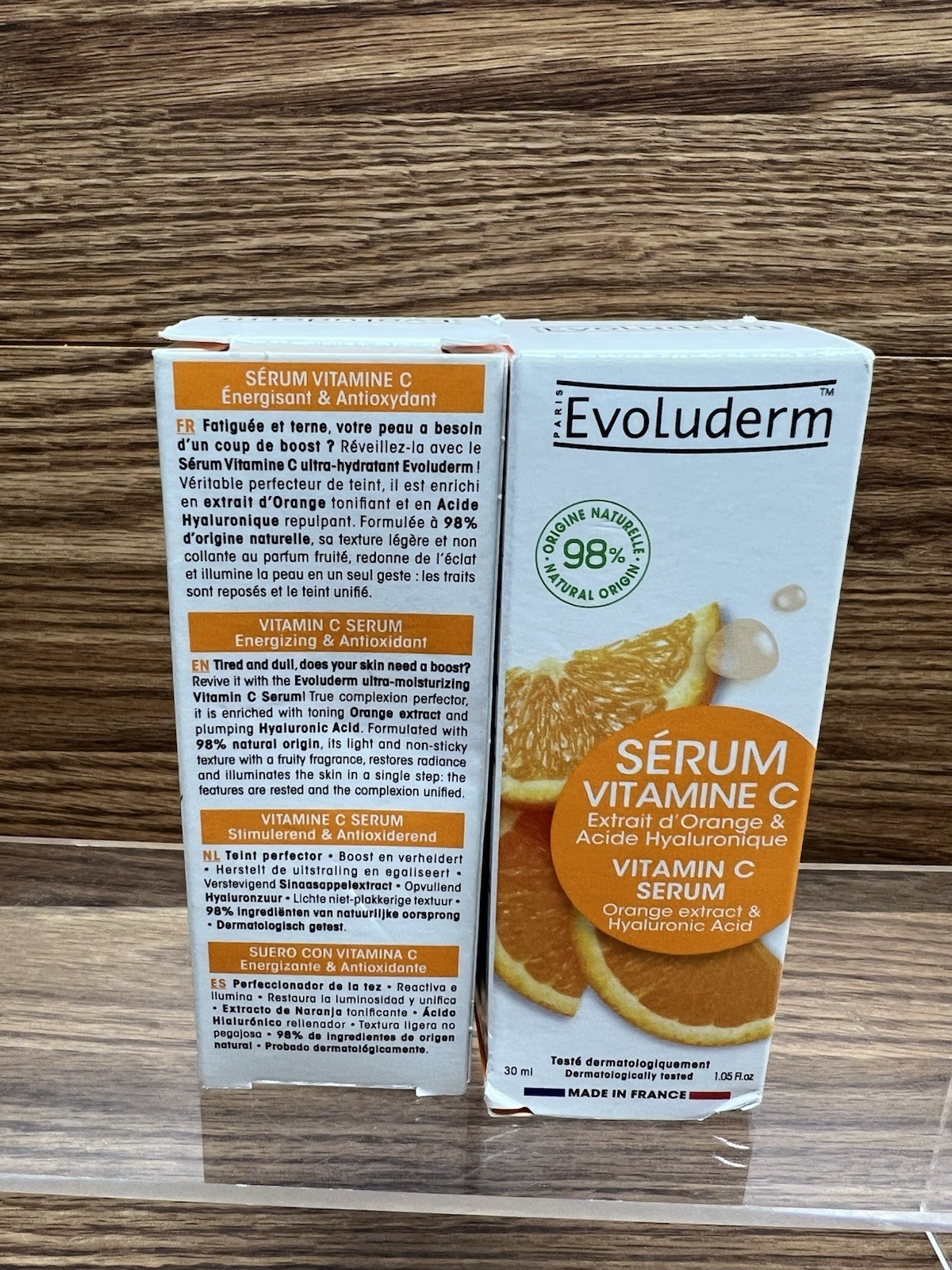 2 Evoluderm Vitamin C Serum Energizing & Antioxidant – 30 ml/1.05 fl oz 06/28