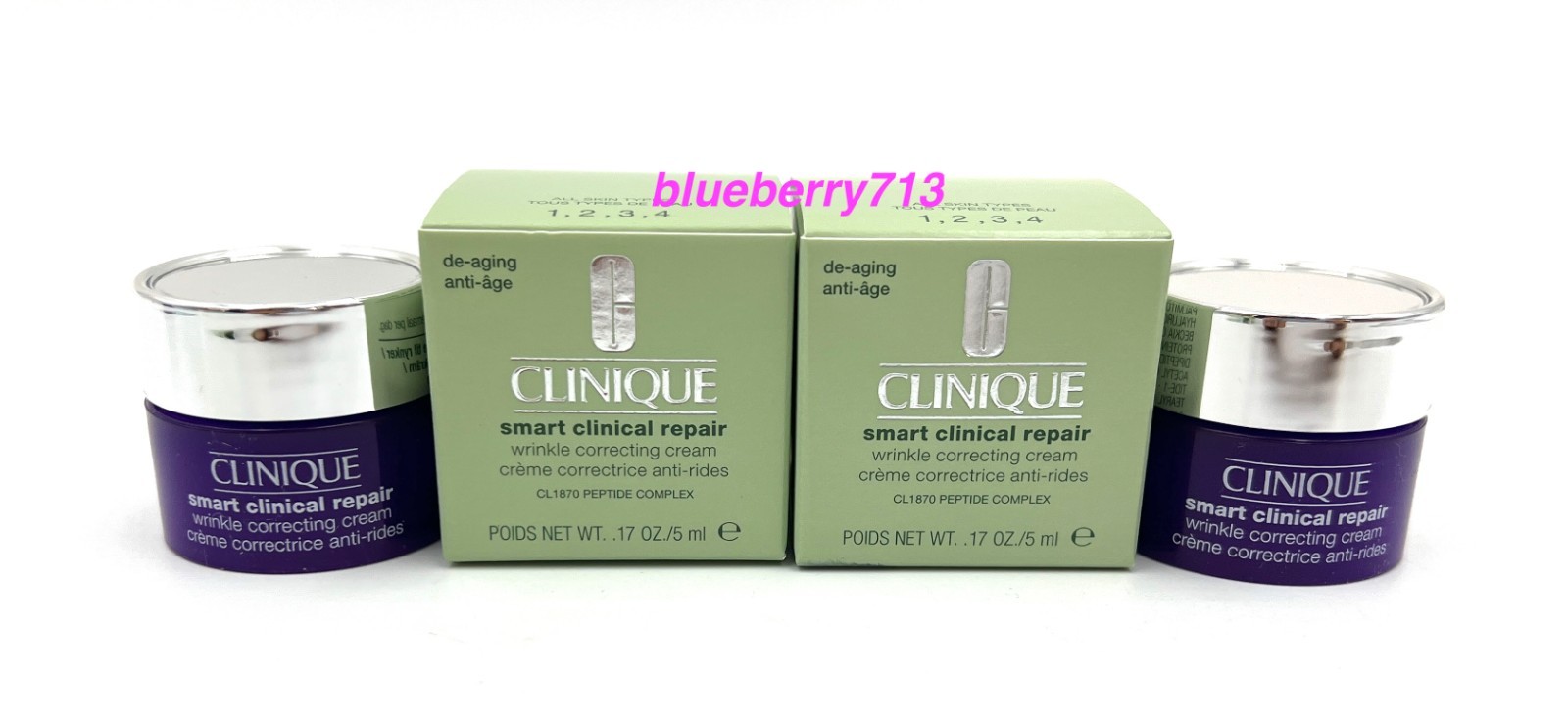 3 x Clinique Smart Clinical Repair Wrinkle Correcting Cream 5ml Each
