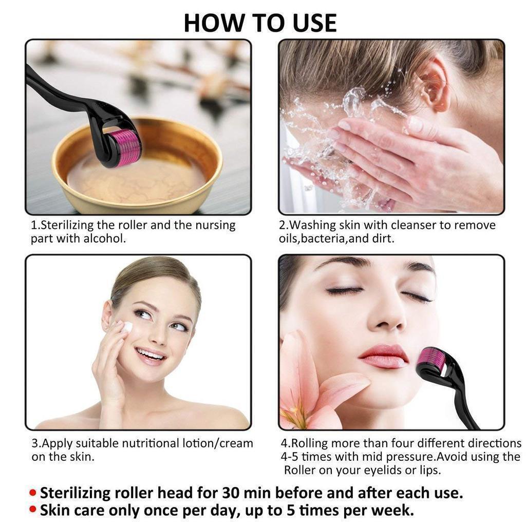 0.5MM-2.0MM Hair Regrowth Micro-Needling Roller Stimulates Hair Growth Painless