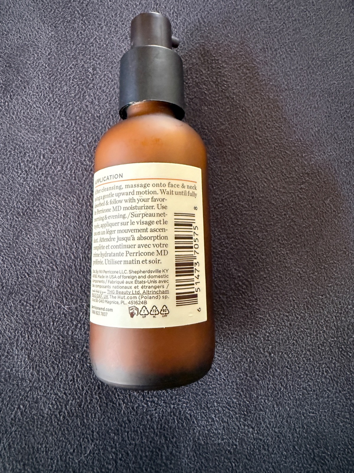 Perricone MD Vitamin C Ester Brightening Amine Face Serum 2oz Full Size