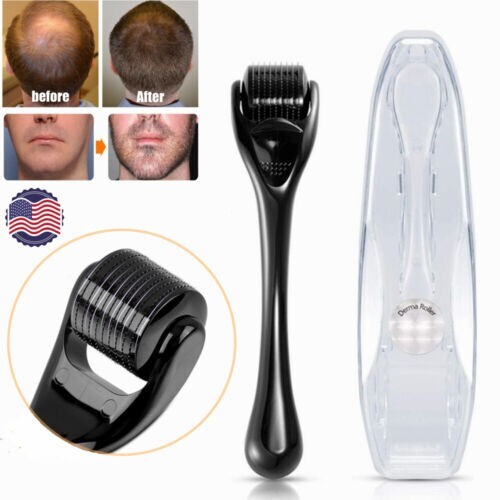 Beard Derma Roller For Hair Loss Beard Growth Titanium Fast Shipping