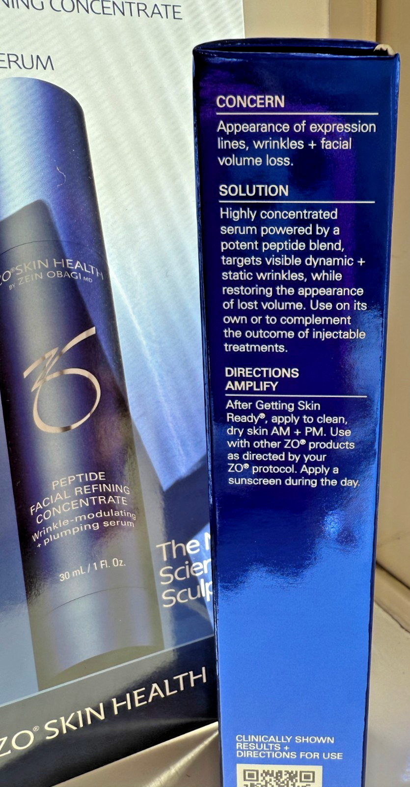 ZO Skin Health Peptide Facial Refining Concentrate 30ml / 1oz – Authentic & New