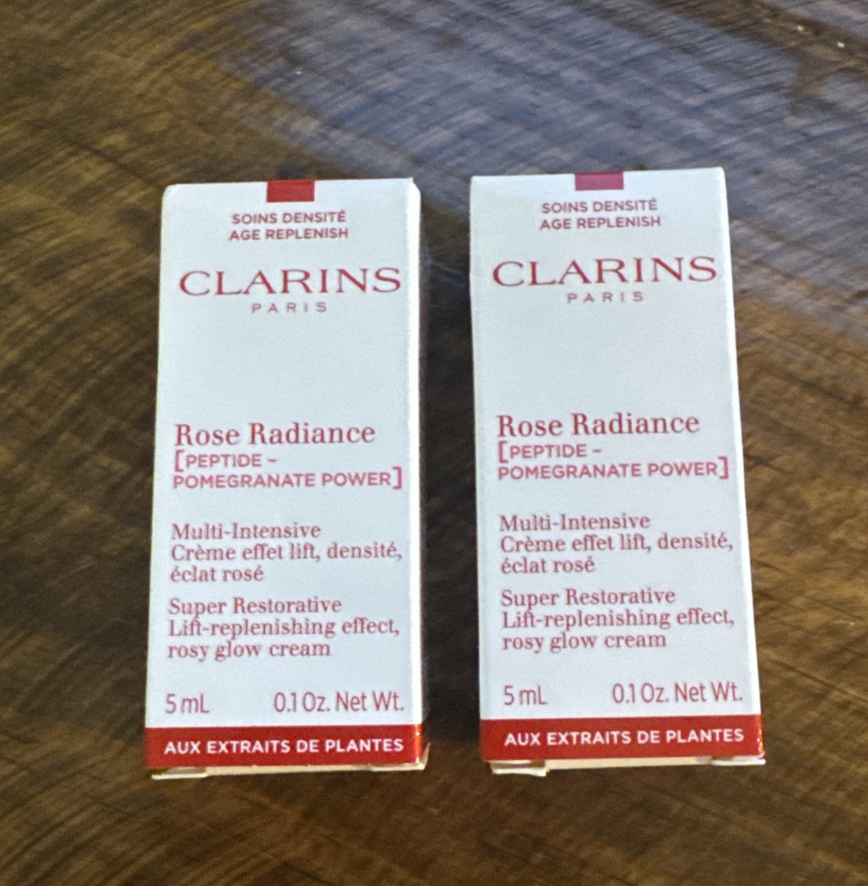 2x Clarins Rose Radiance Multi-Intensive Super Restoration 5 ml x 2 (10ml Tot)