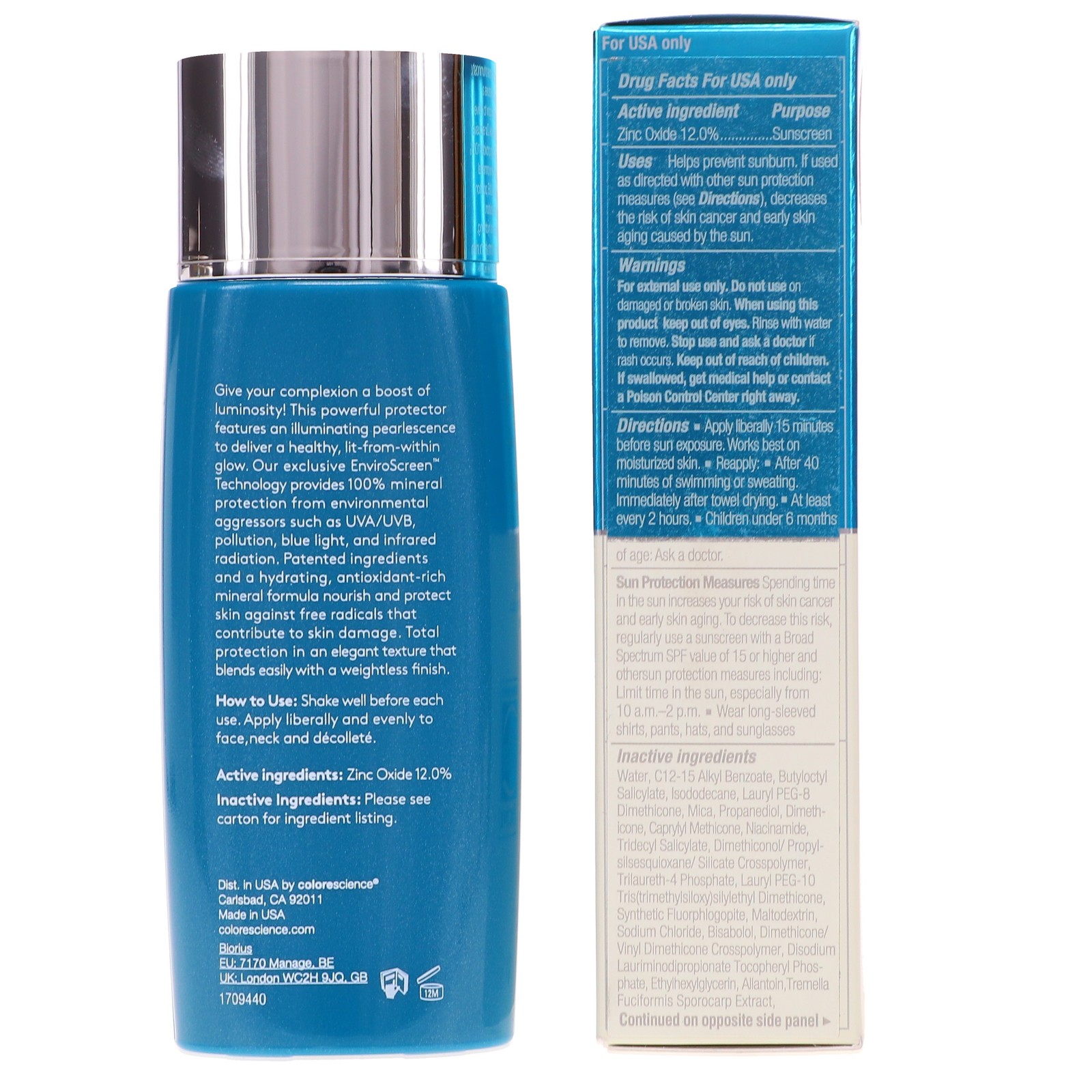 Colorescience Sunforgettable Total Protection Face Shield Glow SPF 50 1.8 oz