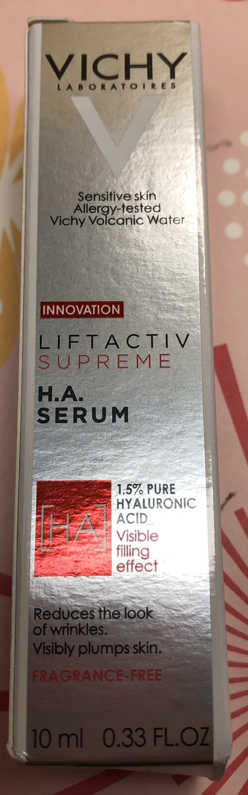 VICHY Liftactiv Supreme H.A Serum 1.5% Pure Hyaluronic Acid 10ml/0.33 Fl Oz NIB
