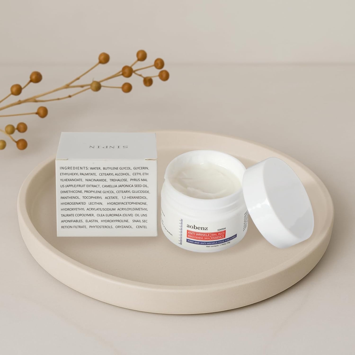 SINPIN aobenz Anti Aging Moisturizer Face Cream for Women & Men – Night Cream fo