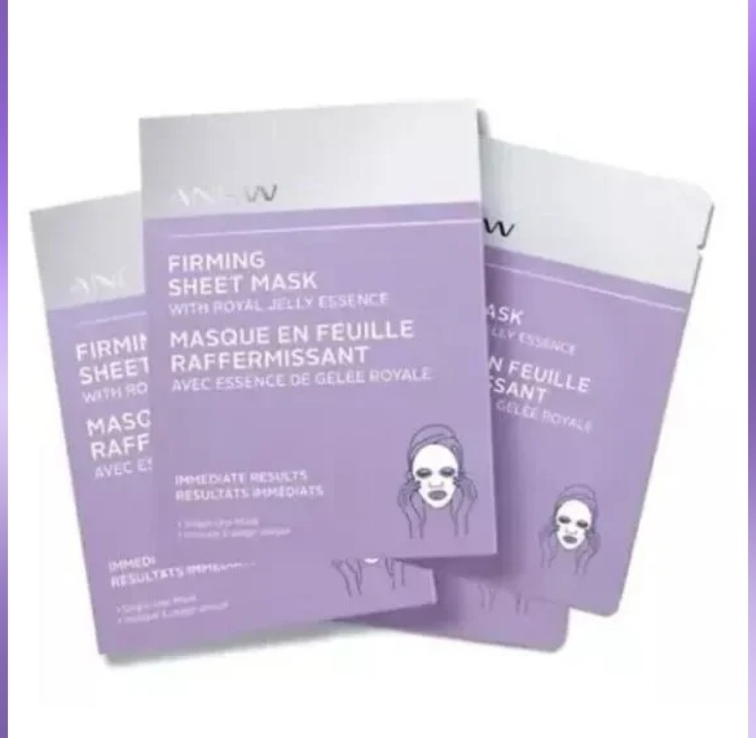 Avon Box of 4 Anew Firming Sheet Mask..New Sealed. Fast Shipping