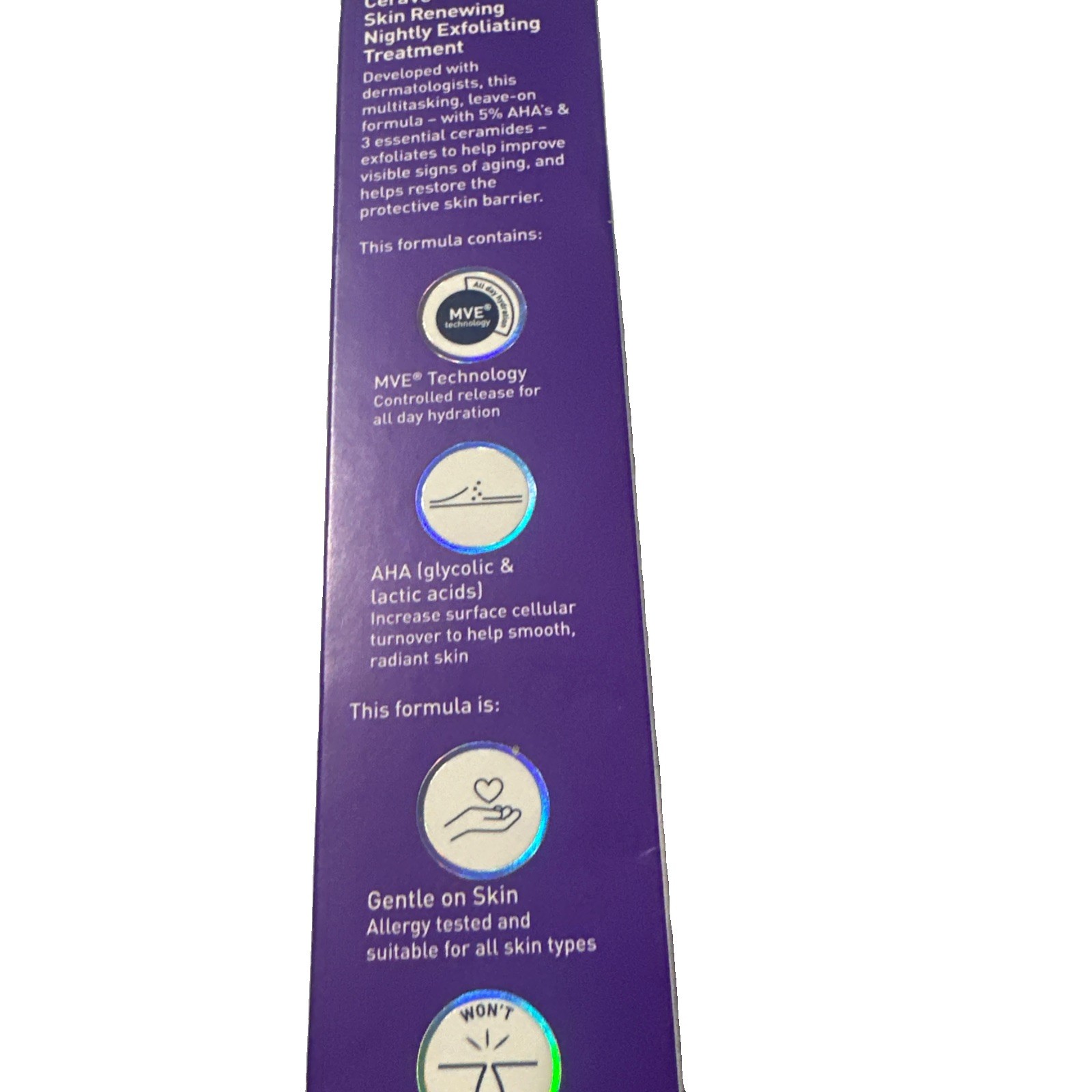 CeraVe Skin Renewing Nightly Exfoliating Treatment Serum 1.7 oz Damaged Box