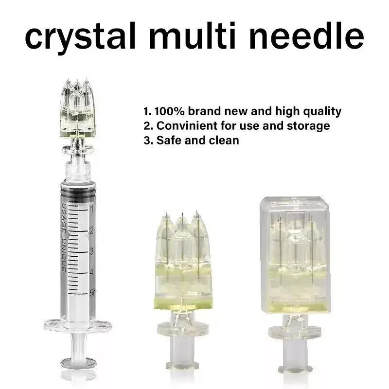 5-20Pcs 5 Pin Crystal Multi-Tip Replace Needle For Beauty Facial Skin Care Tool
