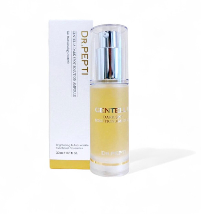 Dr.PEPTI Centella Dark Spot Solution Ampoule 1.01oz/30ml Brightening Moisturizer