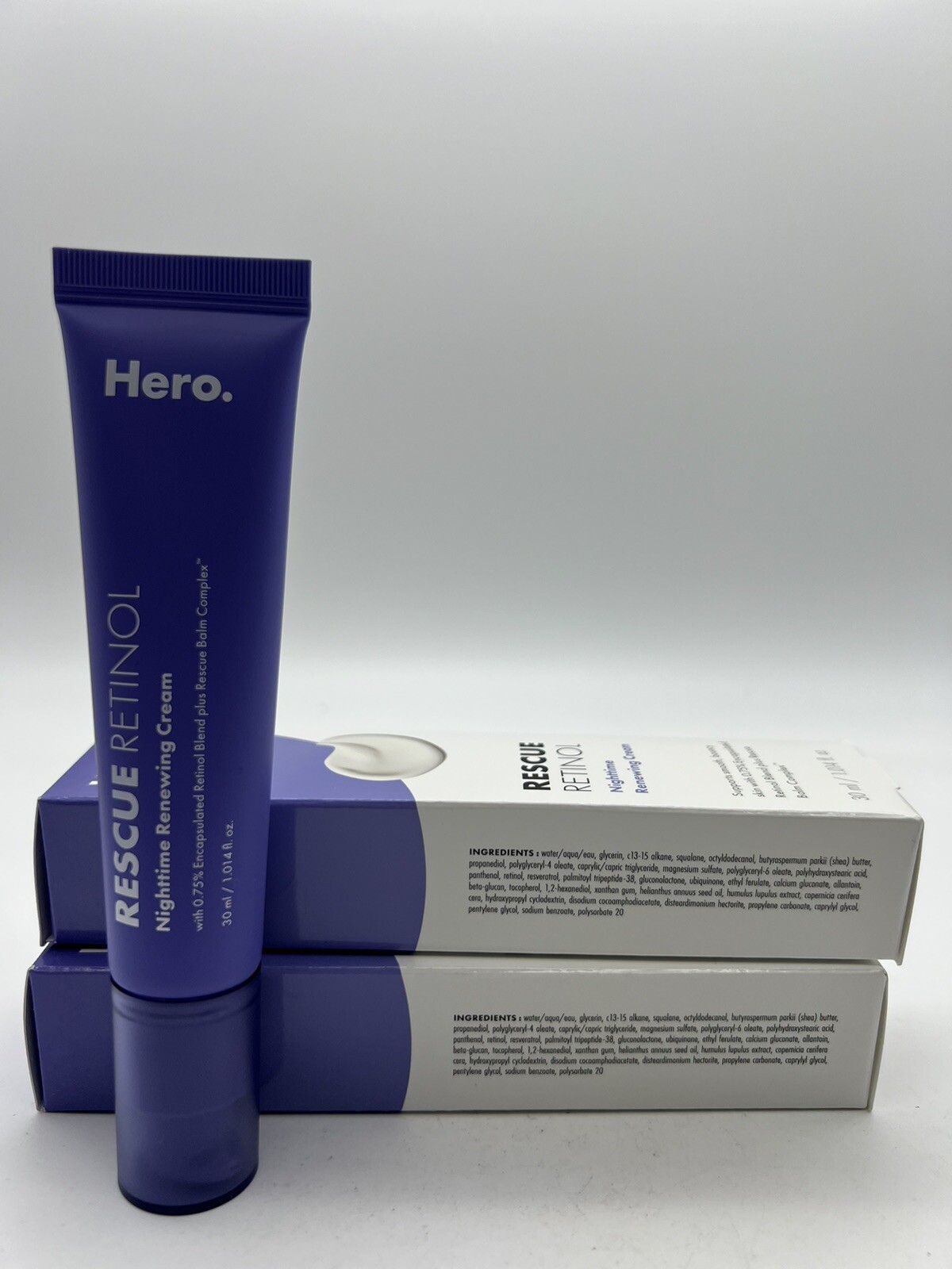 (2)Hero Rescue Retinol Nighttime Renewing Cream 1.014 oz.