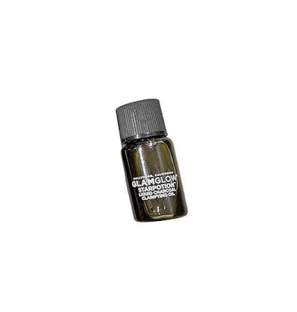 GLAMGLOW STARPOTION Liquid Charcoal Clarifying Oil – Acne, Detox – Mini 0.13 oz