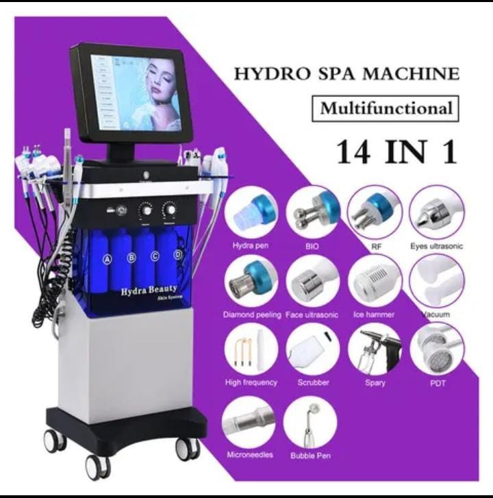 14in1 Hydra Spa Facial Beauty Machine Hydro Dermabrasion Skin Cleaning Face LiRy
