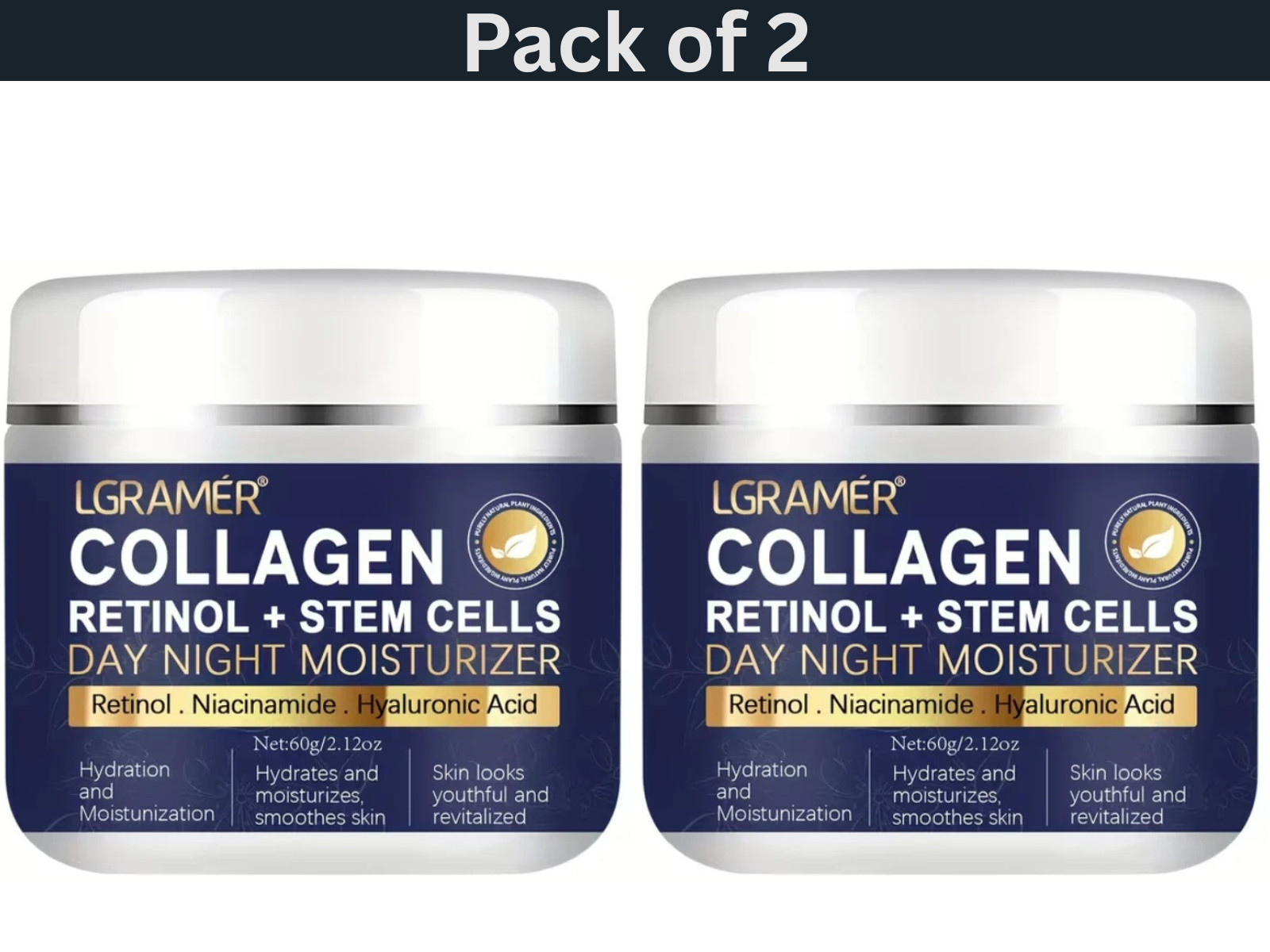 2 (30g) Set – Cream Retinol Face Moisturizer Hydrating Unisex Skincare Small