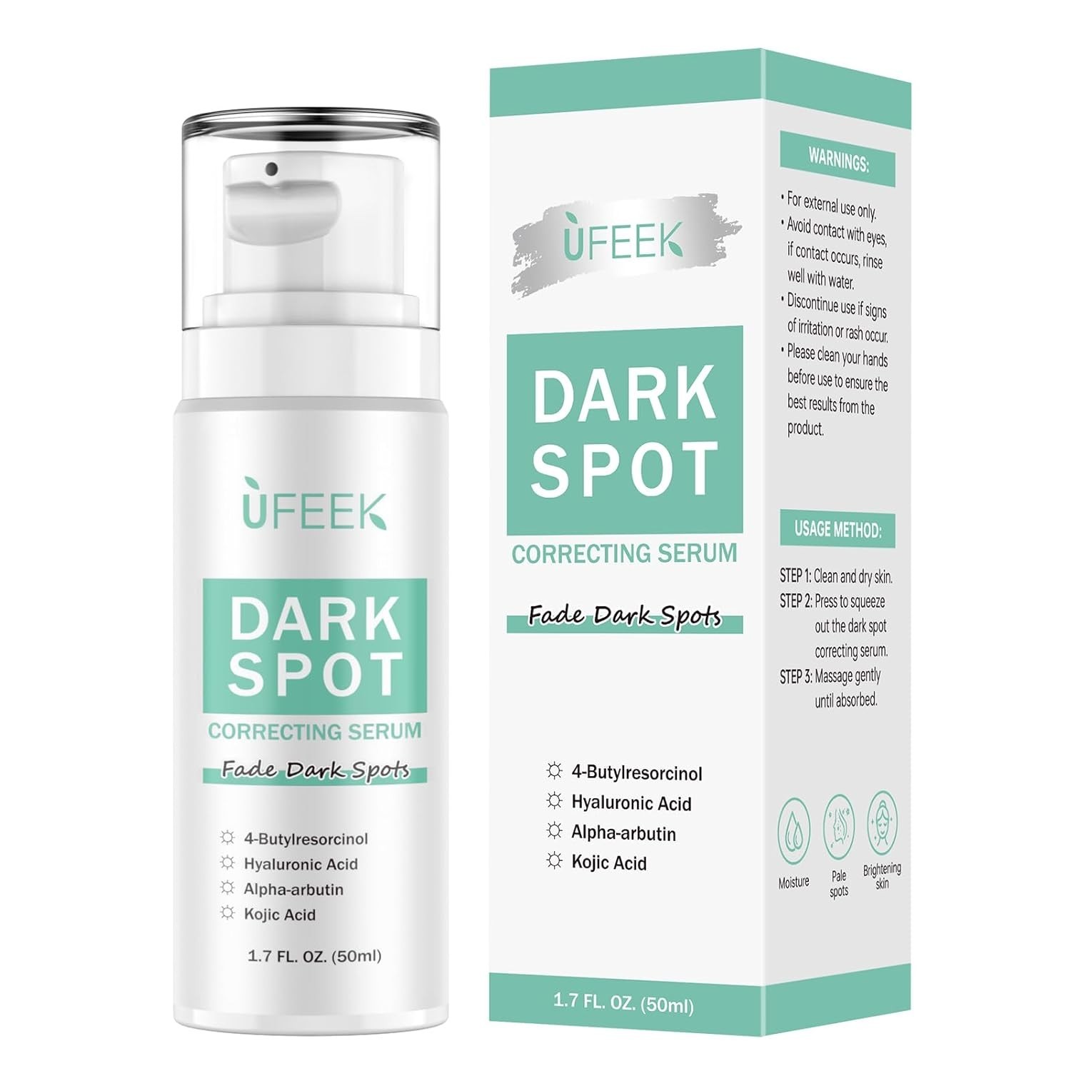 Daily Dark Spot Corrector Serum – 1.7 Fl Oz for Men & Women, Gentle Formula