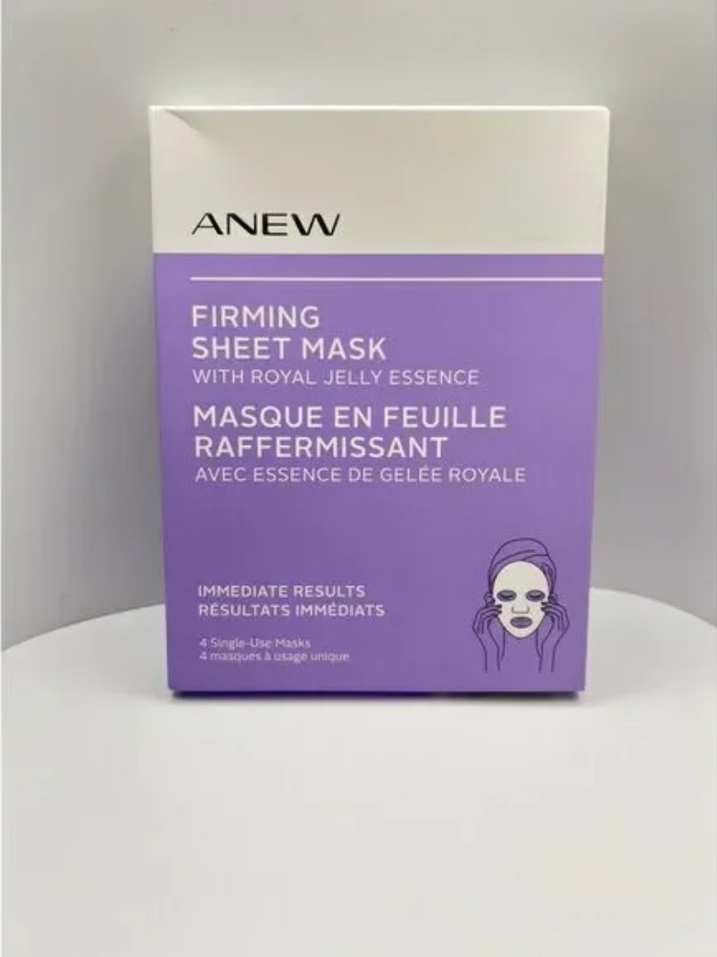 Avon Box of 4 Anew Firming Sheet Mask..New Sealed. Fast Shipping