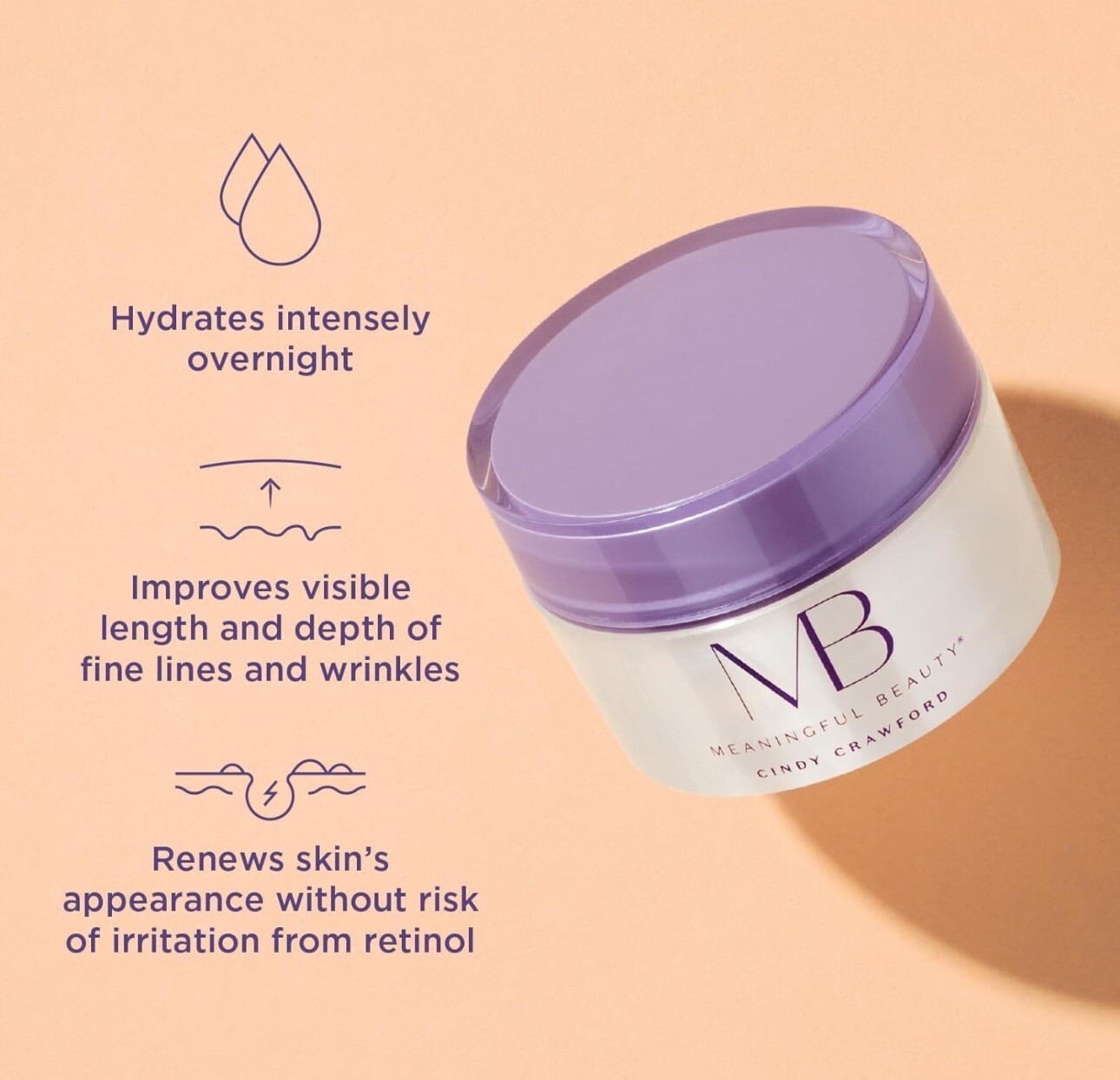 ⭐️Meaningful Beauty Age Recovery Night Creme Melon Extract & Retinol 1 oz/30 ml