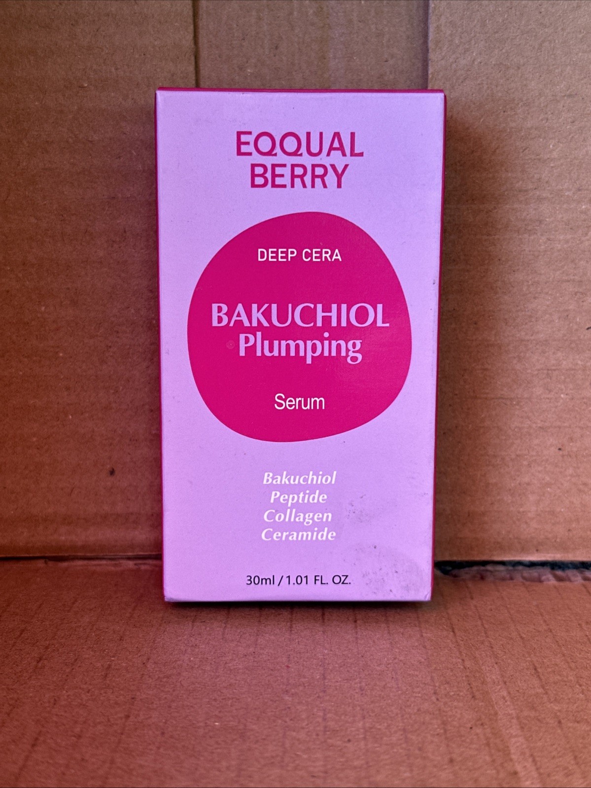 Eqqual Berry Deep Cera Bakuchiol Plumping Serum 30ml/1.01 fl oz Exp.10/2028