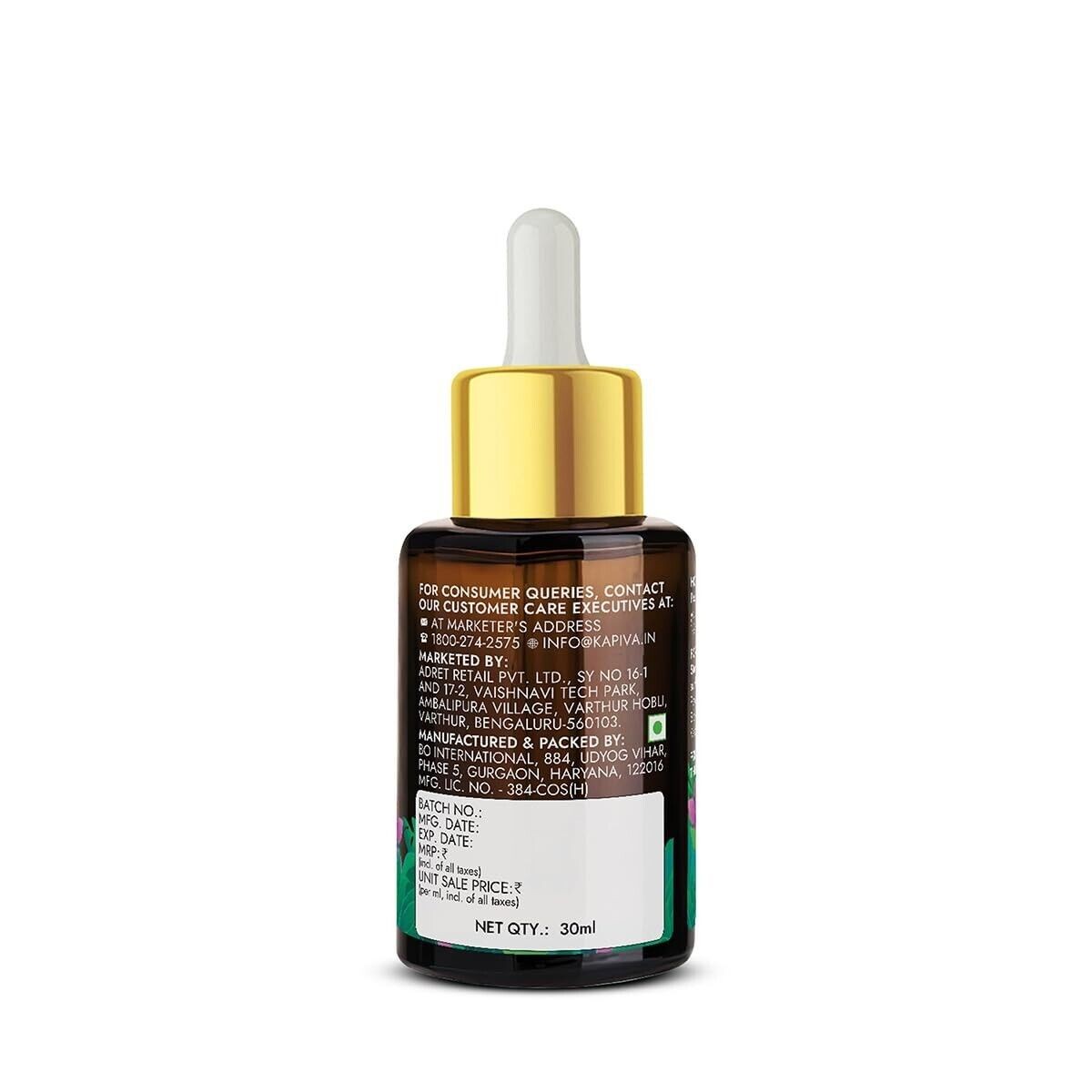 Kapiva Kumkumadi Glow Serum (30Ml) Helps Reduce Dark Spots & Pigmentation