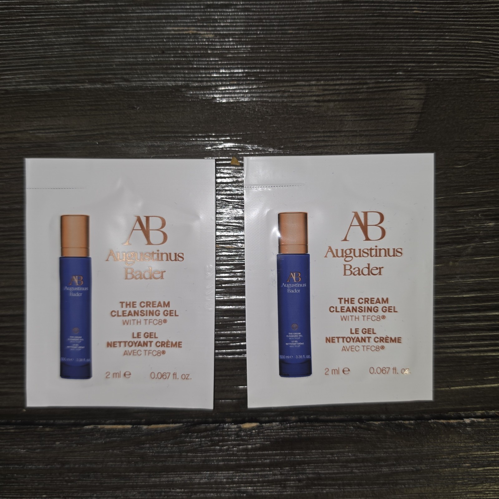 Augustinus Bader 5pc samples, bag: The Serum,The Essence, Rich Cream samples