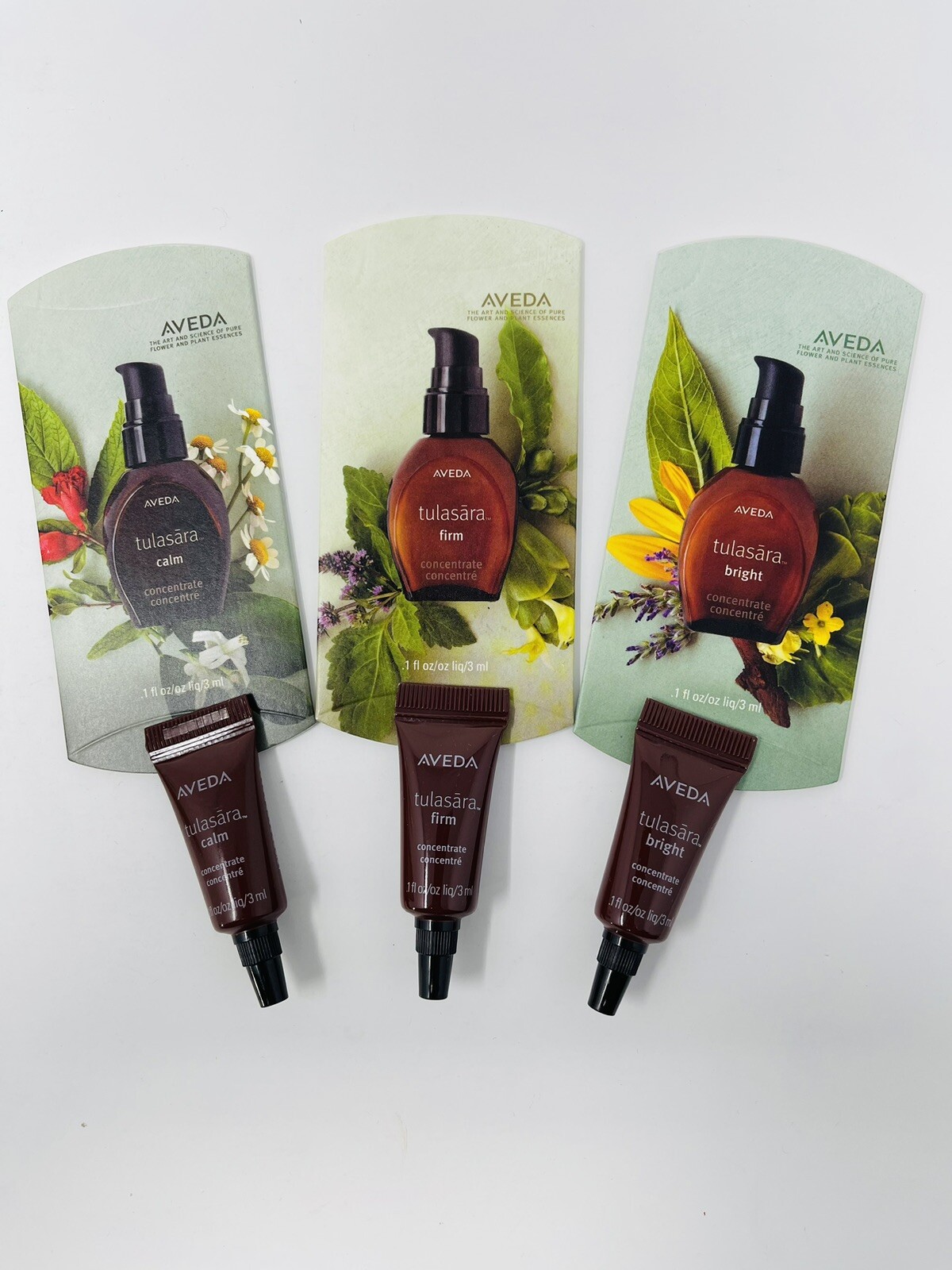 AVEDA Tulasara Calm, Firm & Bright Concentrate 0.1 oz/3ml X 3 Sample Size