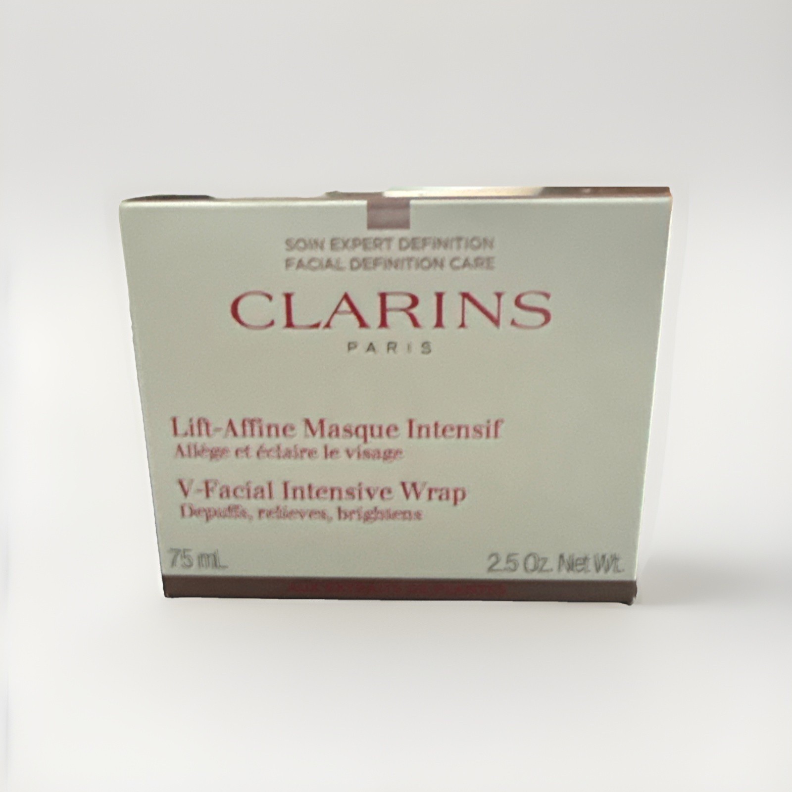Clarins V Facial Intensive Wrap Depuffs / Relieves / Brightens 2.5 oz BNIB