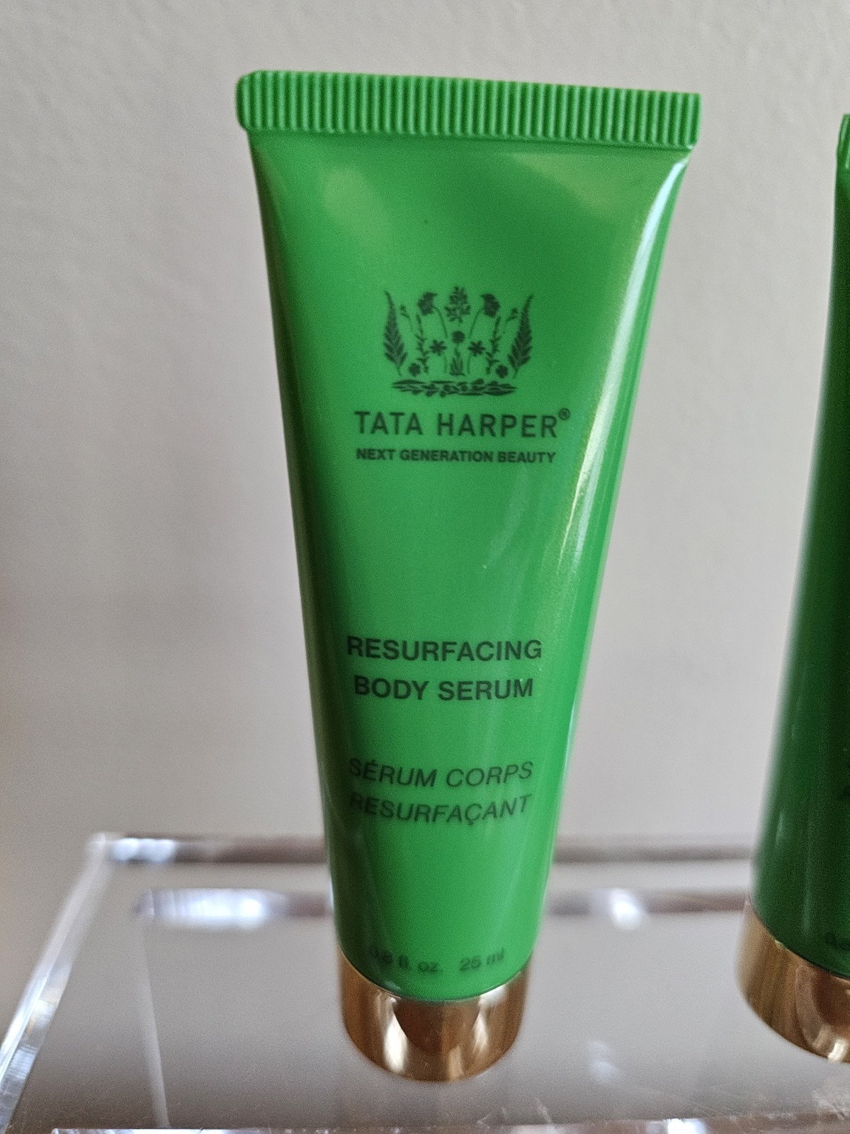 Lot Of 2..Tata Harper Resurfacing Body Serum 2x Travel Size..0.8 Fl Oz