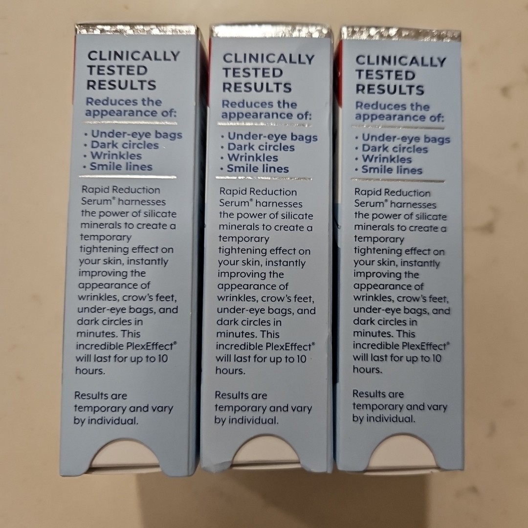 Plexaderm SkinCare Rapid Reduction Serum 18 Applications X3