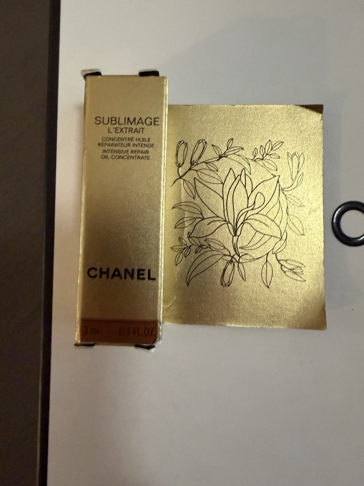 2 x Chanel SUBLIMAGE L’EXTRAIT OIL Repair CONCENTRATE 3 ml .1 oz each BC 0201 EX