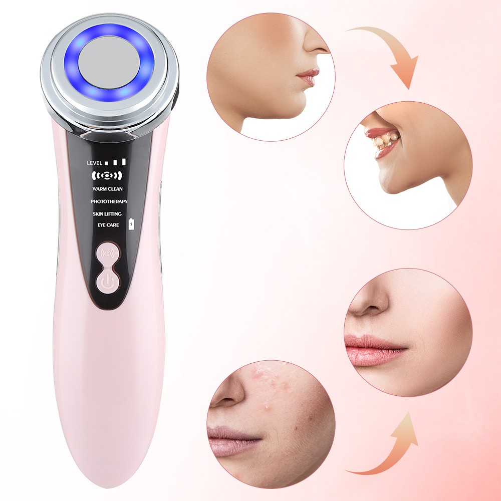 5in1 RF EMS Radio Frequency Facial Massager LED Photon Skin Rejuvenation Device