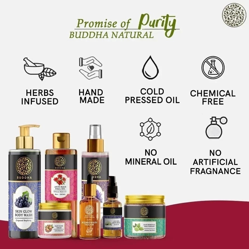 Buddha Natural Kumkumadi Tailam Oil for Glowing Face For Men and Women (7ml)