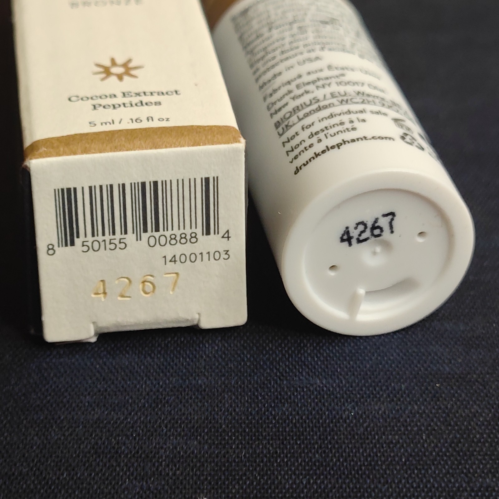 Drunk Elephant D-Bronzi 5ml Anti-Pollution Sunshine Drops Travel 0.16 Oz New Box