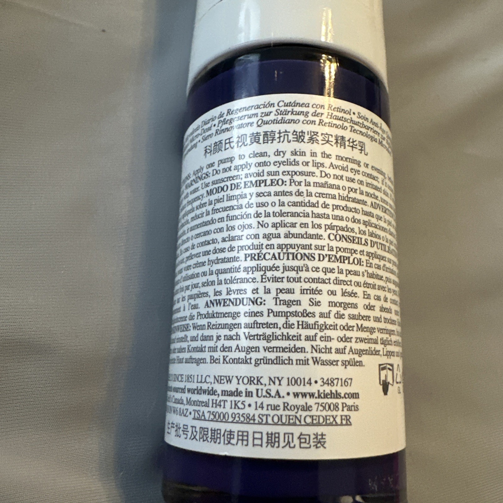 Kiehl’s Retinol Skin Renewing Daily Micro Dose Serum 1.0 oz/30 ml NEW