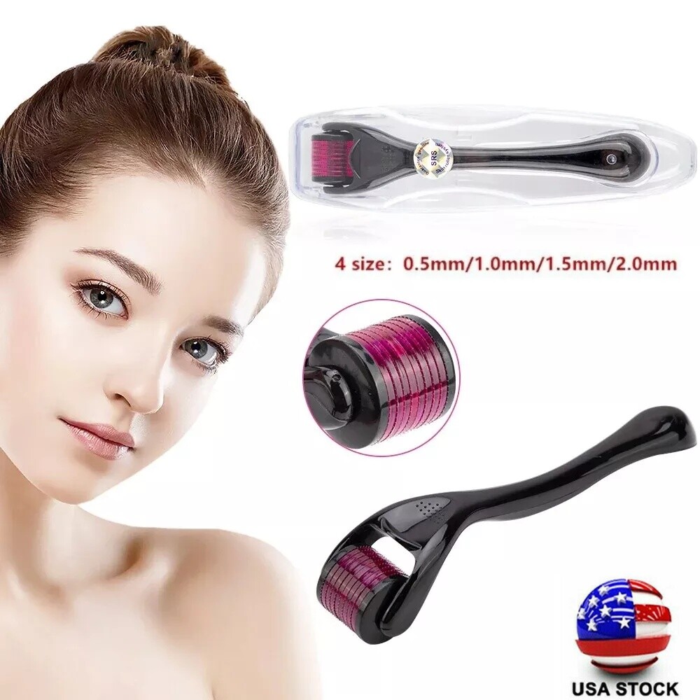 0.5mm 1mm 1.5mm 2mm 540 Microneedle Scar Derma Roller Dermaroller Fast Ship