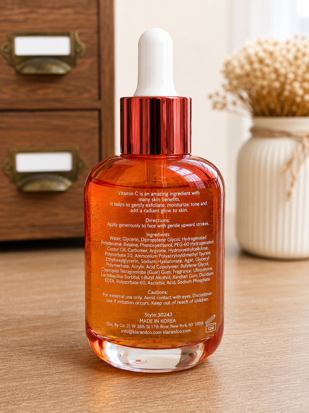 The Beauty Elixir Vitamin C Brightening Facial Serum 1.69 fl oz Anti Aging