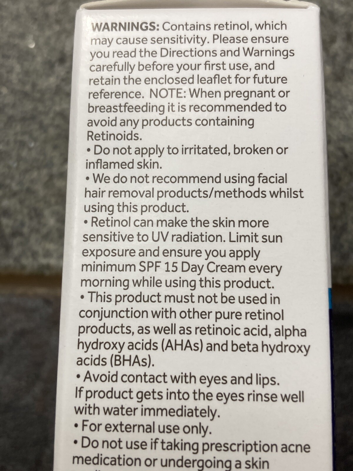 No7 ADVANCED RETINOL 1.5% COMPLEX NIGHT CONCENTRATE 1 OZ. FANTASTIC PRODUCT NIB