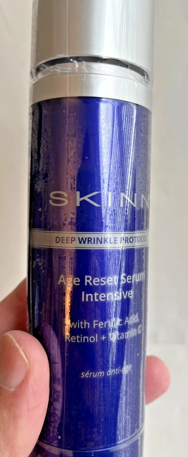 Skinn DEEP WRINKLE PROTOCOL AGE RESET SERUM INTENSIVE Sealed New 3.2 oz, 100ml