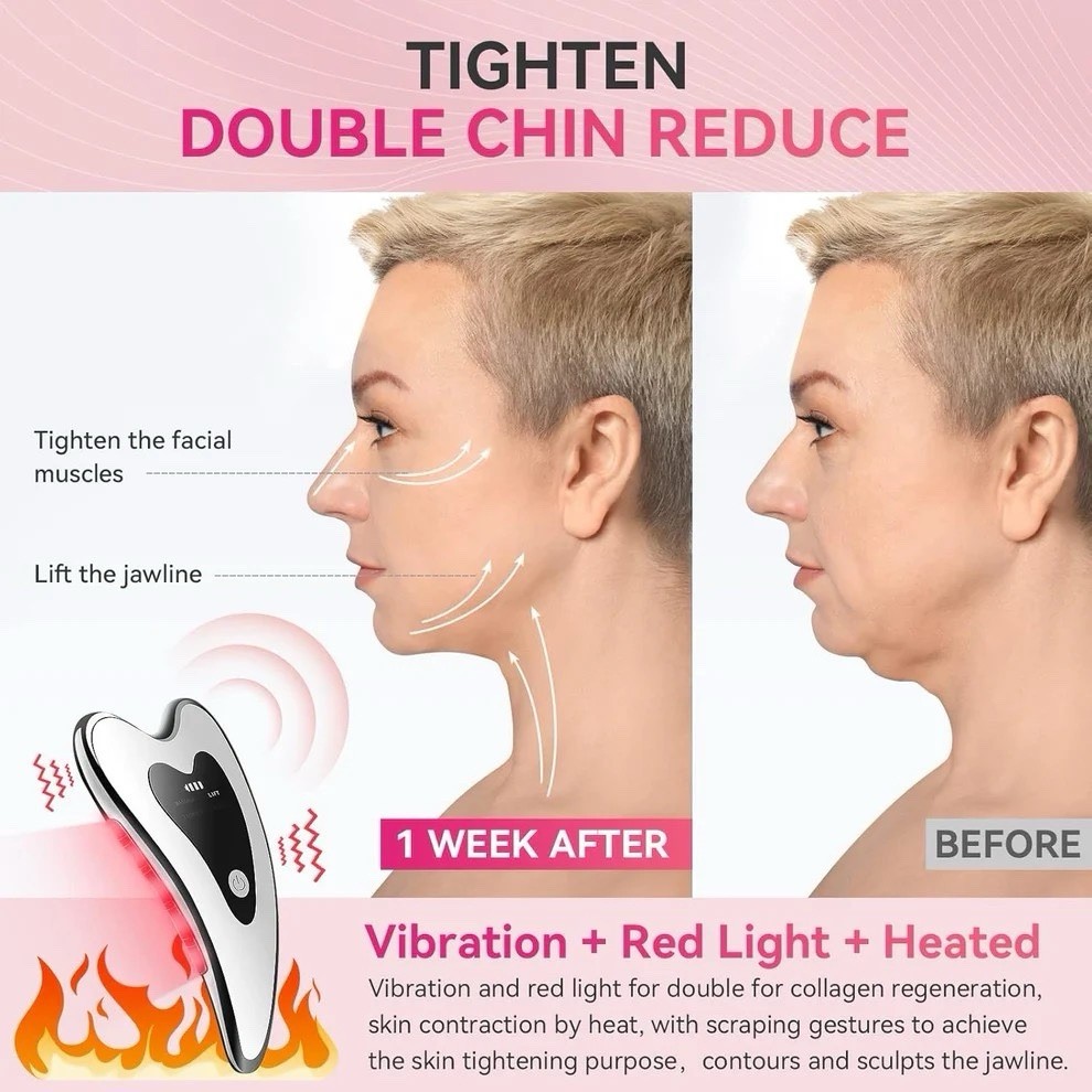 Electric Gua Sha Facial Tools – Face Sculpting Tool/Lift Device Anti-Aging