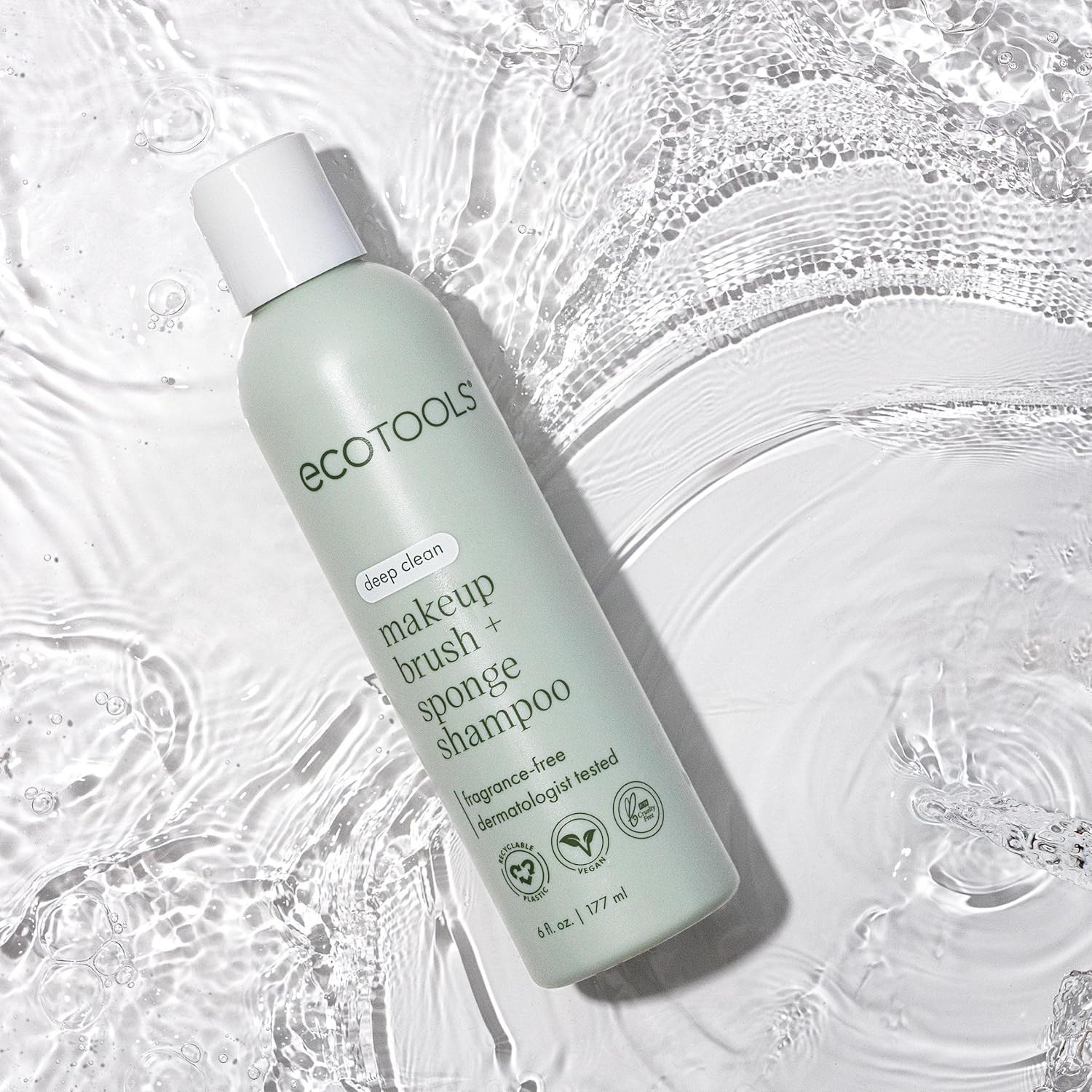 EcoTools Cleanser Shampoo for Makeup Brush/Sponge, Vegan & Cruelty-Free – 6 fl.o