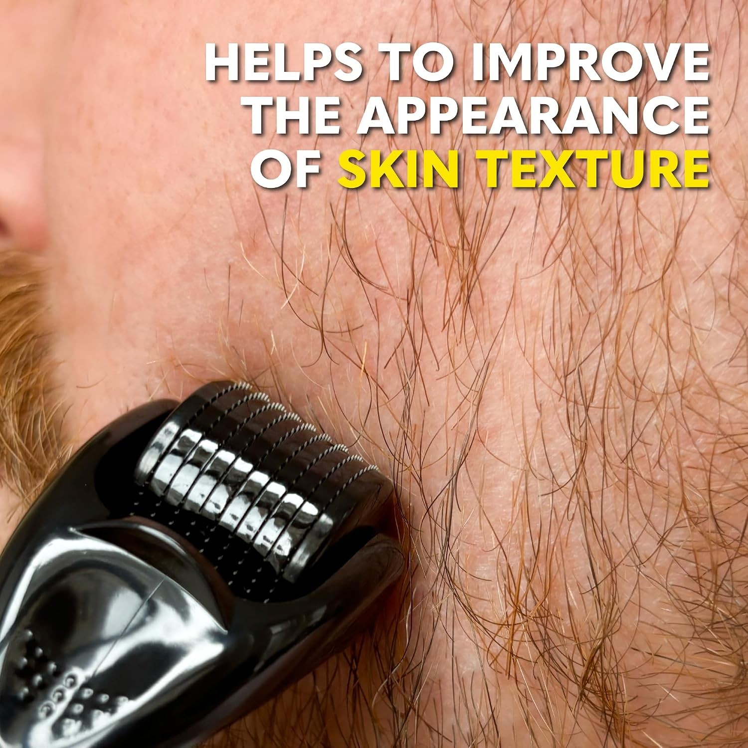The Beard Club Derma Roller for Face, Body and Scalp – Microneedling for Men and