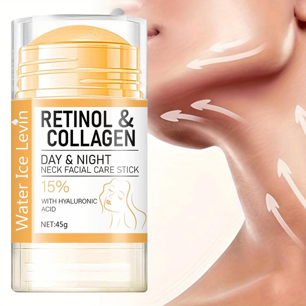 45g Retinol and Collagen Day and Night Neck Cream Facial Stick, Hydrating, Moist