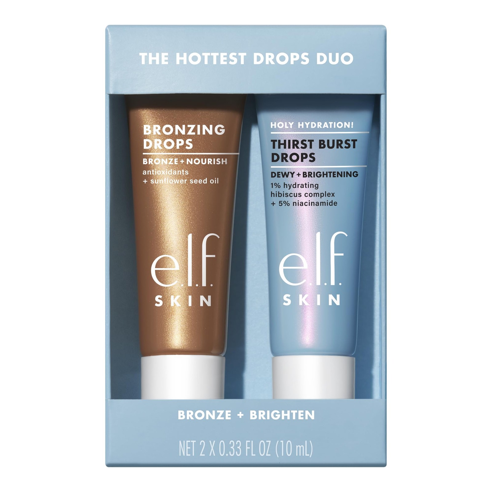 e.l.f. SKIN Hottest Drops Duo Hydration & Bronzing Set Vegan Cruelty-Free