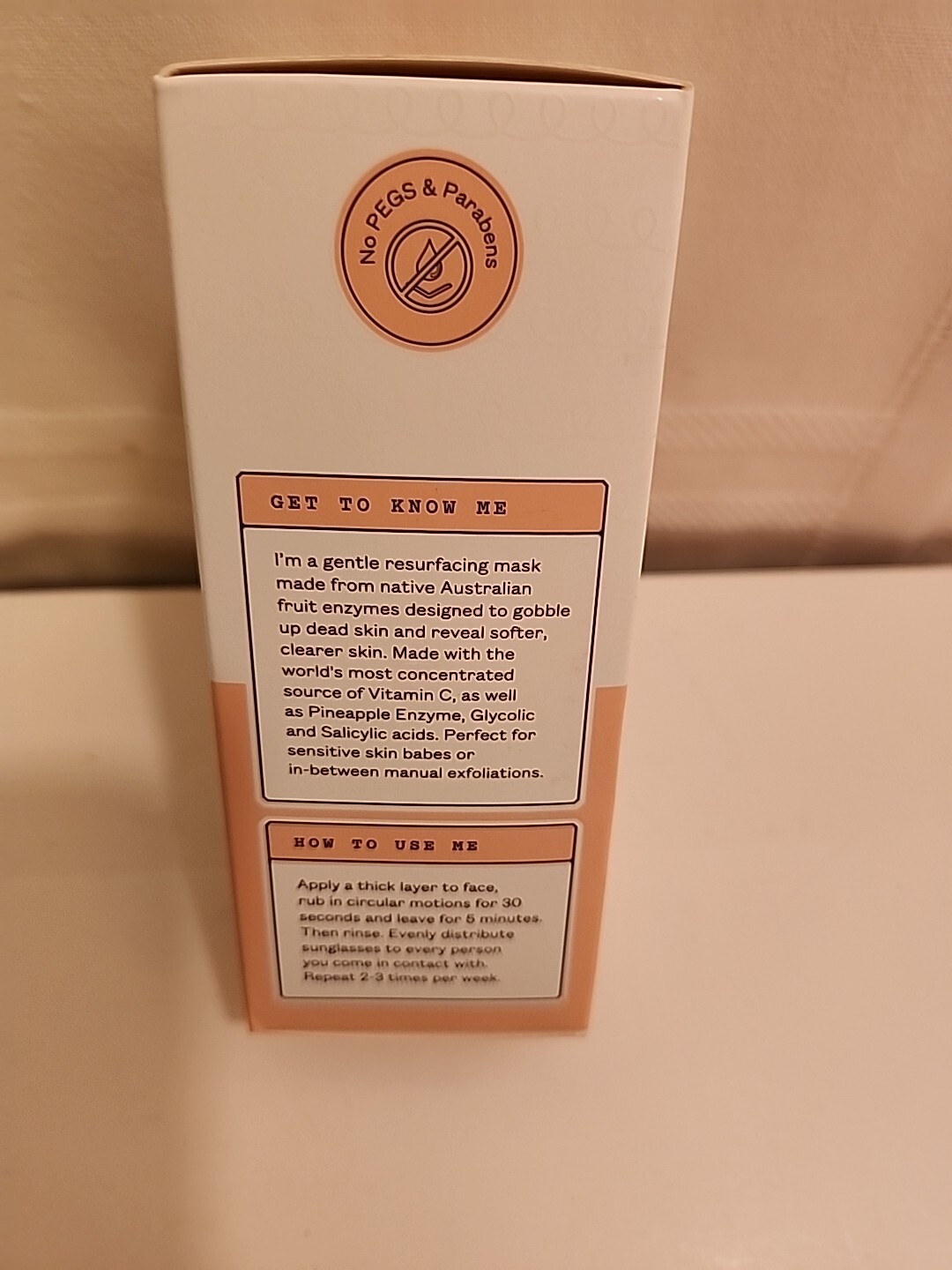 Frank Body Brightening Vitamin C Mask FULL SIZE 1.69 oz