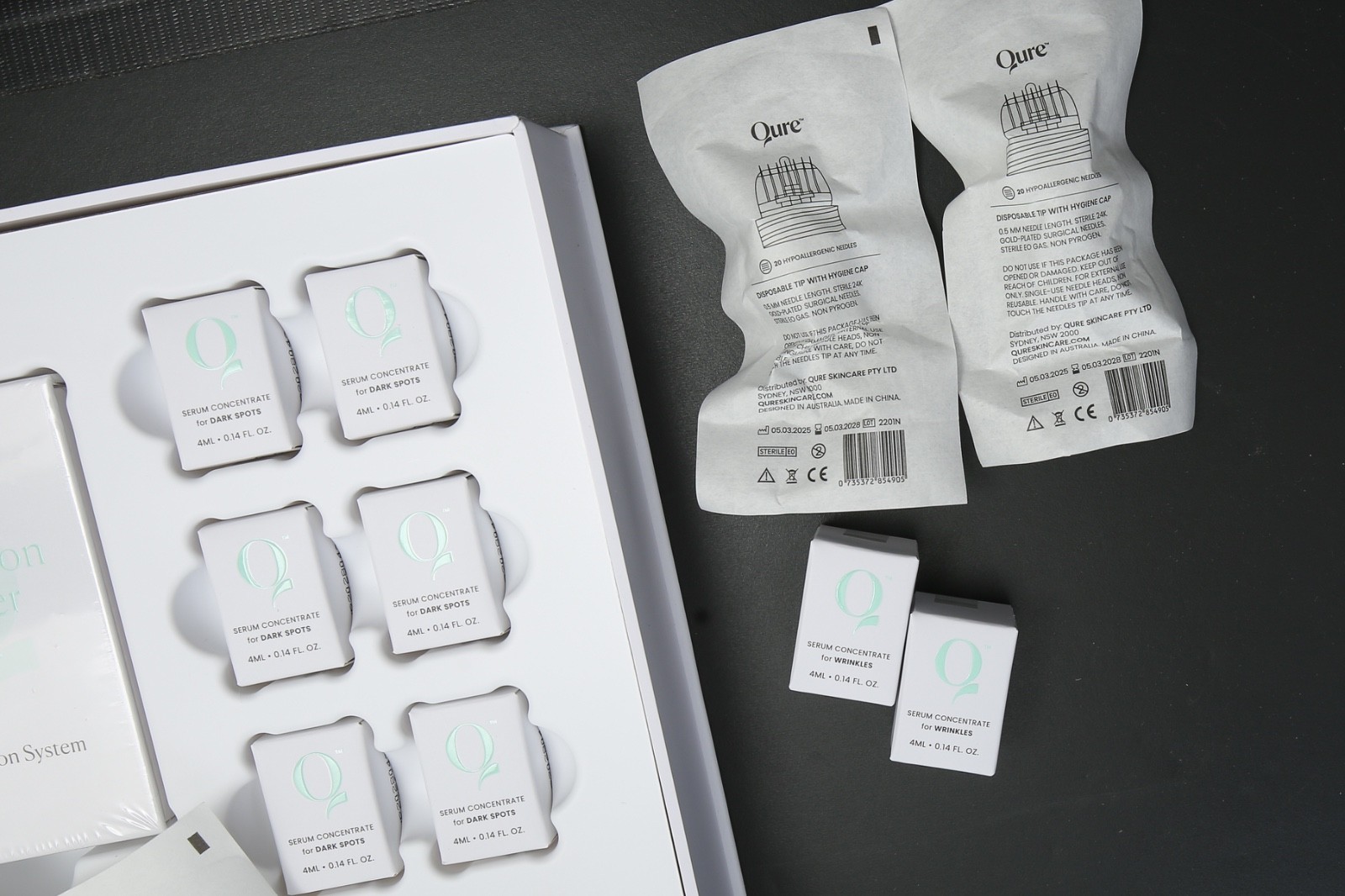 QURE Skincare Micro-Infusion System 3 Month Supply Limited Edition + Extras