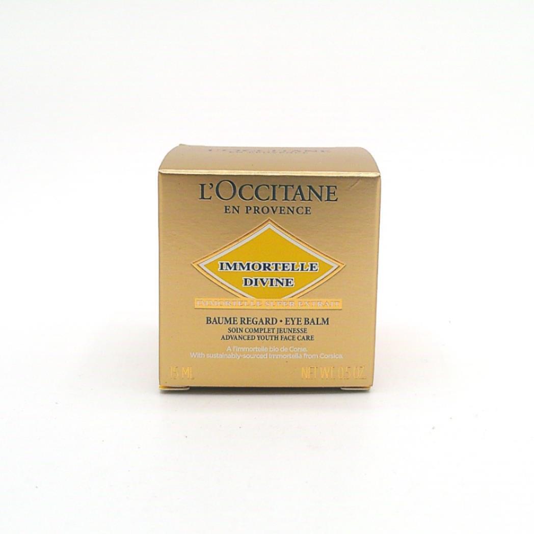 L’Occitane Immortelle Divine Baume Regard-Eye Balm 0.5 oz / 15 ml *NEW IN BOX*